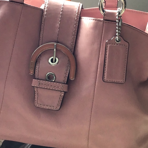 EUC Super, Super Gorgeous Pink COACH Handbag - Picture 6 of 12